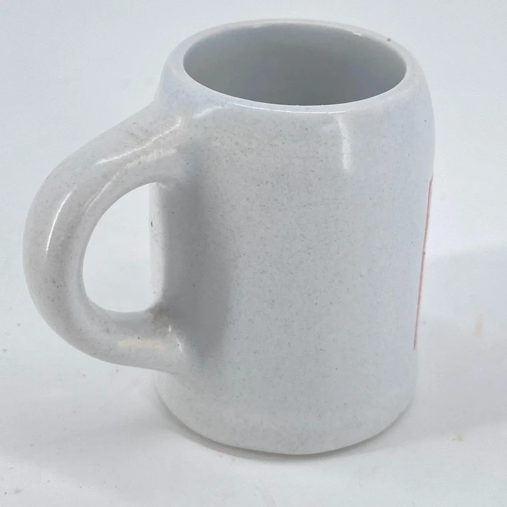 Budweiser Mini Beer Stein Shot Glass Anheuser Busch Ceramic Chile Breweriana